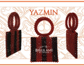 Yazmin Black & Carey Transparent Bag