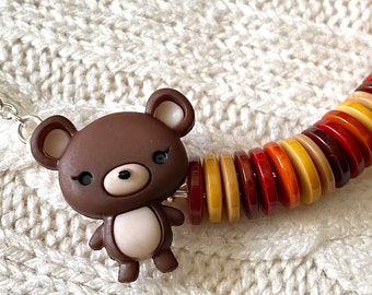 Bear-y Button Necklace - ButtonCandy