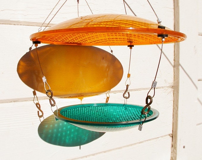 Bird Feeder. Recycled Street Lights. 3 Dollars to Nature Conservancy Etsy
