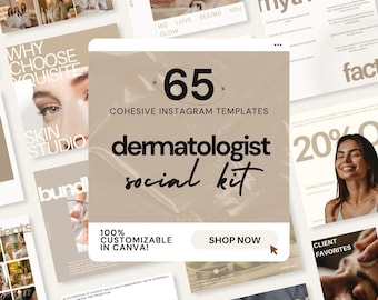 Aesthetician IG Templates, Beauty Business Post Ideas, Beauty Clinic Content Planner, Vegan Skincare, Facials, Facial Aesthetics Templates
