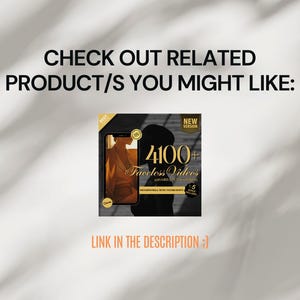 Check out related product, over 4100 faceless vidoes perfect for digital marketing and content creators using aesthetic videos with master resell rights