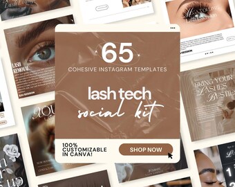 Lash Extension IG Templates, Lash Tech Post Ideas, Lashes Templates Canva Content, Lash Tech Acuity, Eyelash Extensions Canva Templates DFY