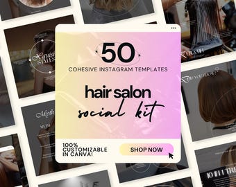 Hair Salon IG Templates, Hair Stylist Instagram, Hair Dressing IG Stories, Beauty Salon Viral Aesthetic IG Carousel, Hair Dresser Post Ideas