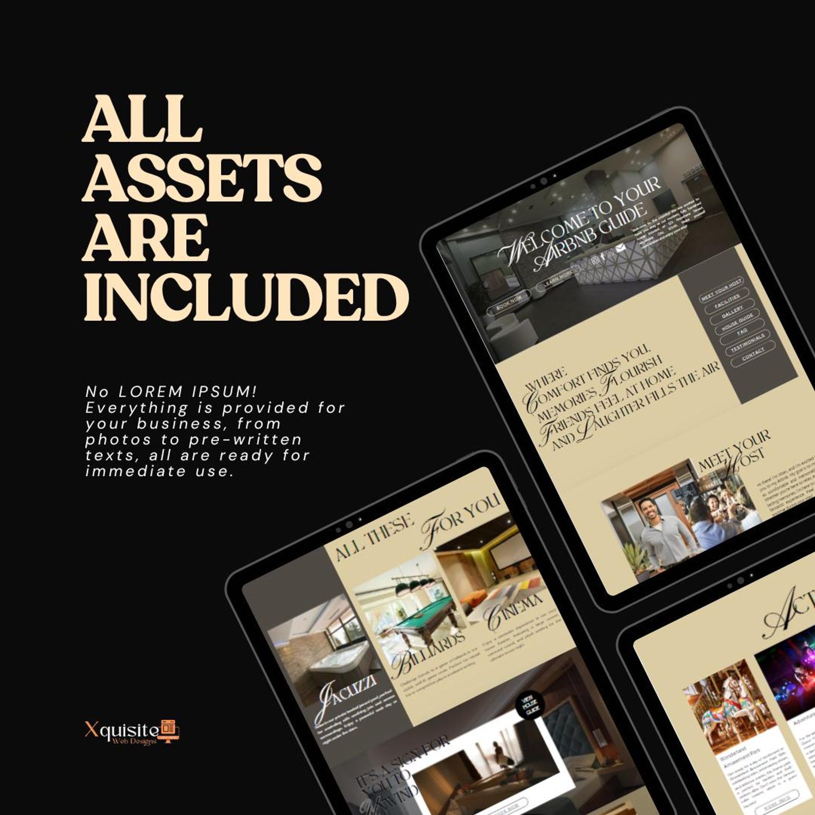 Airbnb Rental Website, Vacation Rental Website, Rental Property Website