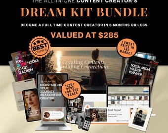 Content Creator Kit, Influencer eBook, UGC Content, Content Marketing, Content Creation, Content Ideas, Content Creation for Beginners, DFY