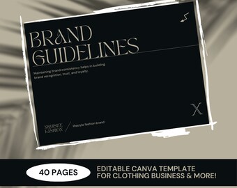 Small Business Brand Guidelines, Visual Identity, Style Guide, Brand Style Guide, Brand Identity, Brand Book, Canva Logo Template, Branding