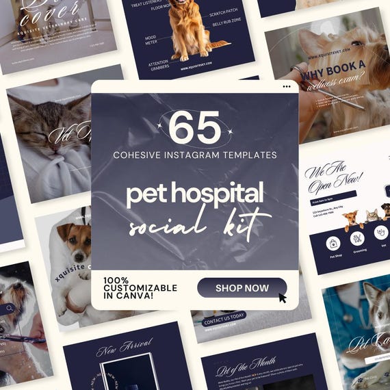 Pet Hospital IG Templates, Vet Clinic Social Media, Veterinary IG Stories, Animal Clinic IG Post, Veterinarian Instagram, Dog Vet, Cat Vet