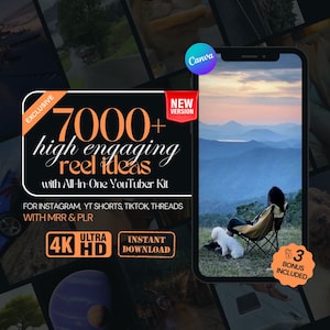 Mais de 7.000 vídeos sem rosto para Instagram Reels, TikTok e YouTube Shorts, Vídeos de Marketing Digital, MRR PLR, Animais Reels, Vídeos de Luxo DFY