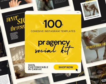 PR Agency IG Templates, Public Relations Agency, Social Media Marketing, Content Creation for PR Agency, Coaches & Mentor, Pr Specialist, Ig