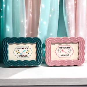 2-piece together we’re unlimited wicked elphaba & glinda inspired framed decor set | wicked decor | wicked gift | wicked print | wicked art