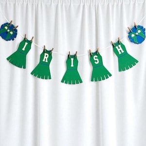 handmade notre dame inspired cheerleader banner | notre dame decor | notre dame gift | notre dame | fighting irish | irish decor