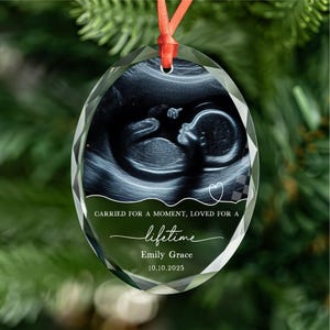 Personalized Pregnancy Loss Keepsake Ornament: 2025 Christmas Remembrance Gift
