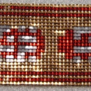 Journey Cuff, handmade beadwoven bracelet inspired by Journey image 4