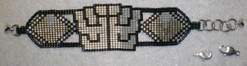 Shades of Control FFVII-inspired beadwoven bracelet image 7
