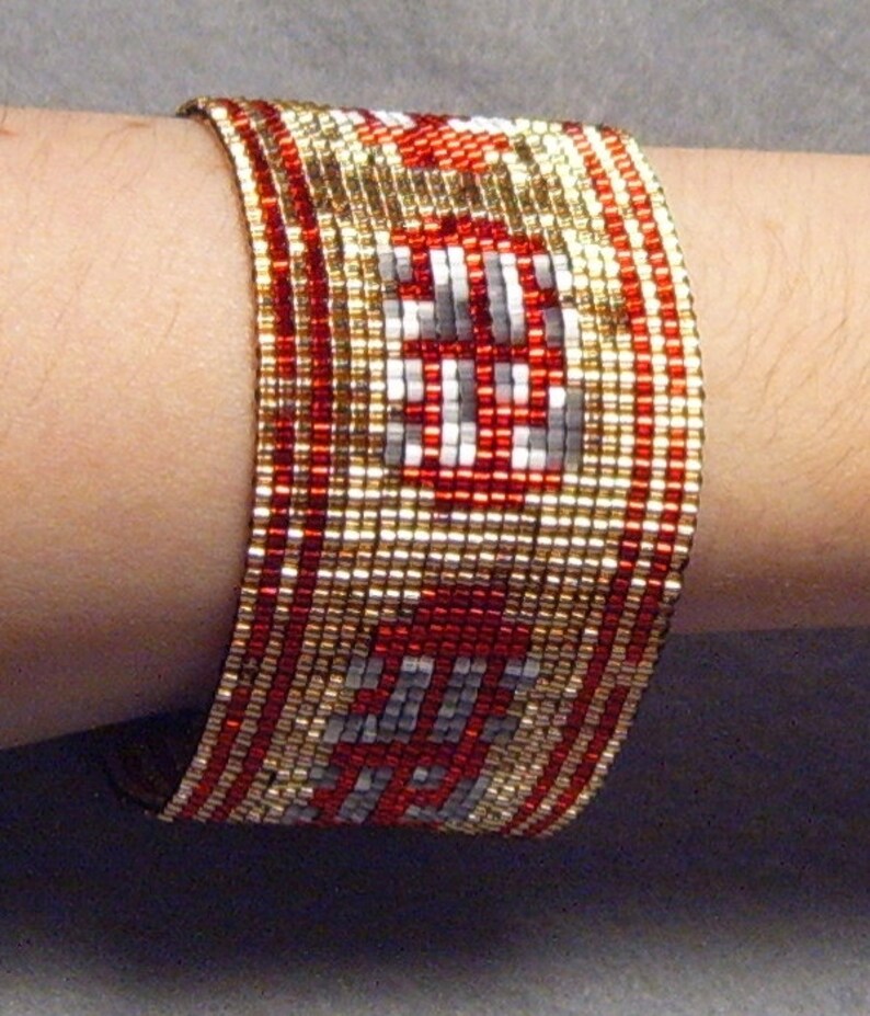 Journey Cuff Handmade Beadwoven Bracelet Inspired by Journey Etsy