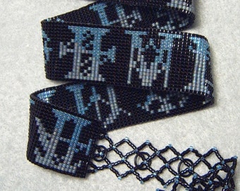 Thirteen Kings - FFXV Armiger-inspired beadwoven wrap bracelet/necklace