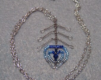 Ice Phoenix Down Necklace
