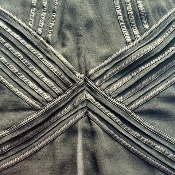 SILK CHIFFON Blouse by DKNY, Black Silk Top, Silk… - image 8