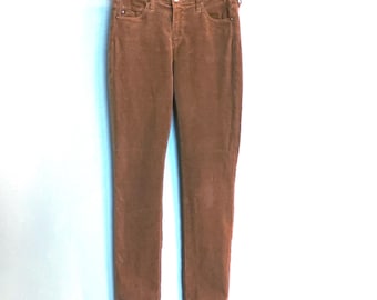 Calça AG PRIMA CIGARETTE Leg Corduroy, Adriano Goldschmied, Padrinho do Denim, Cintura Média, 27R, Premium, Modeladora, Alongadora