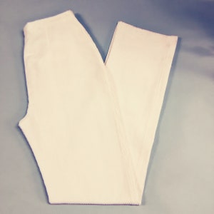 vintage 70s COURRĒGES Paris ivory corduroy pants size B, mid century design, made in France image 4