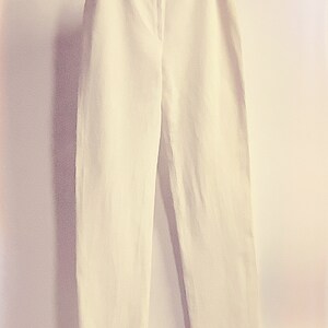 vintage 70s COURRĒGES Paris ivory corduroy pants size B, mid century design, made in France image 2