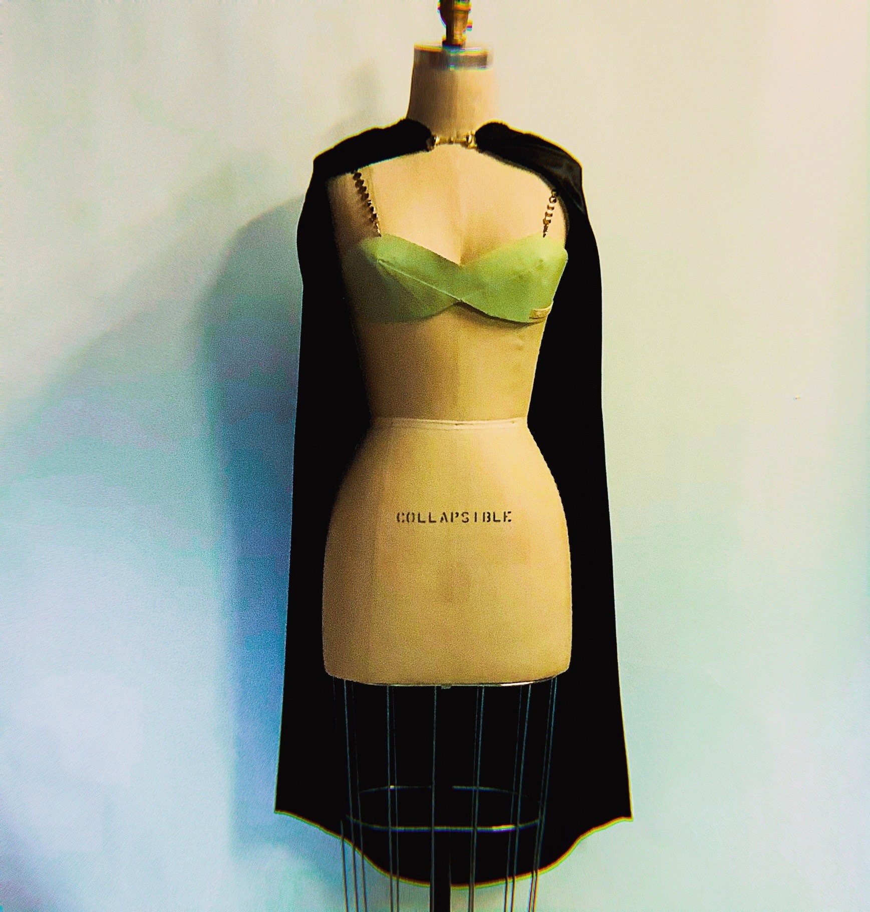 REVERSIBLE BRA TOP, A Bralette, Reverses From Gold Foil to Celadon Wool,  Transforming, Adjustable -  Canada