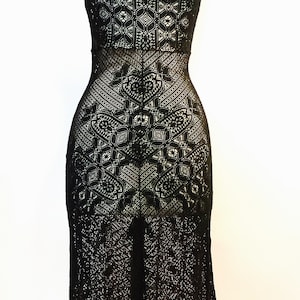 chinese dress ladies Vivienne Tam Embroidered Mesh Maxi Dress