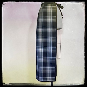 UNIFORM 01-Maxi / Binary System n06 - Couture Dressing Systems by Peoples Couture, Transforming Multi Use Clothing, Long Tartan Skirt