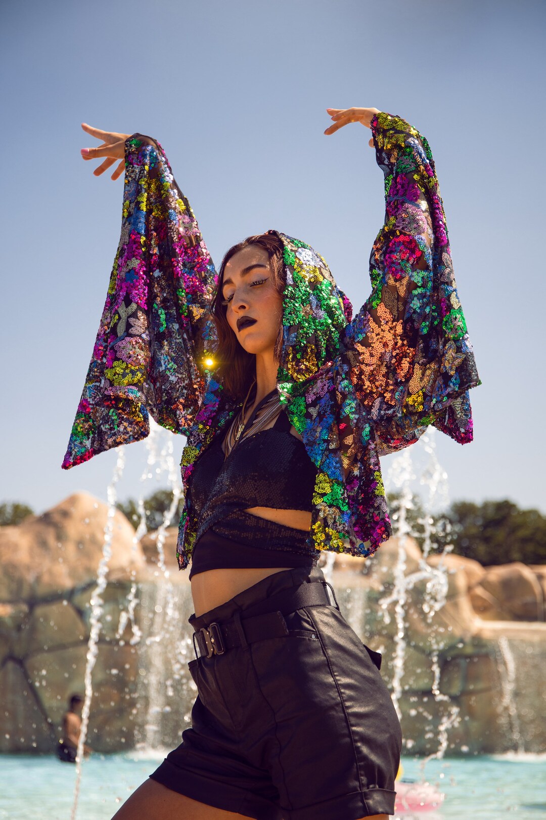 Ariba Cropped Kimono