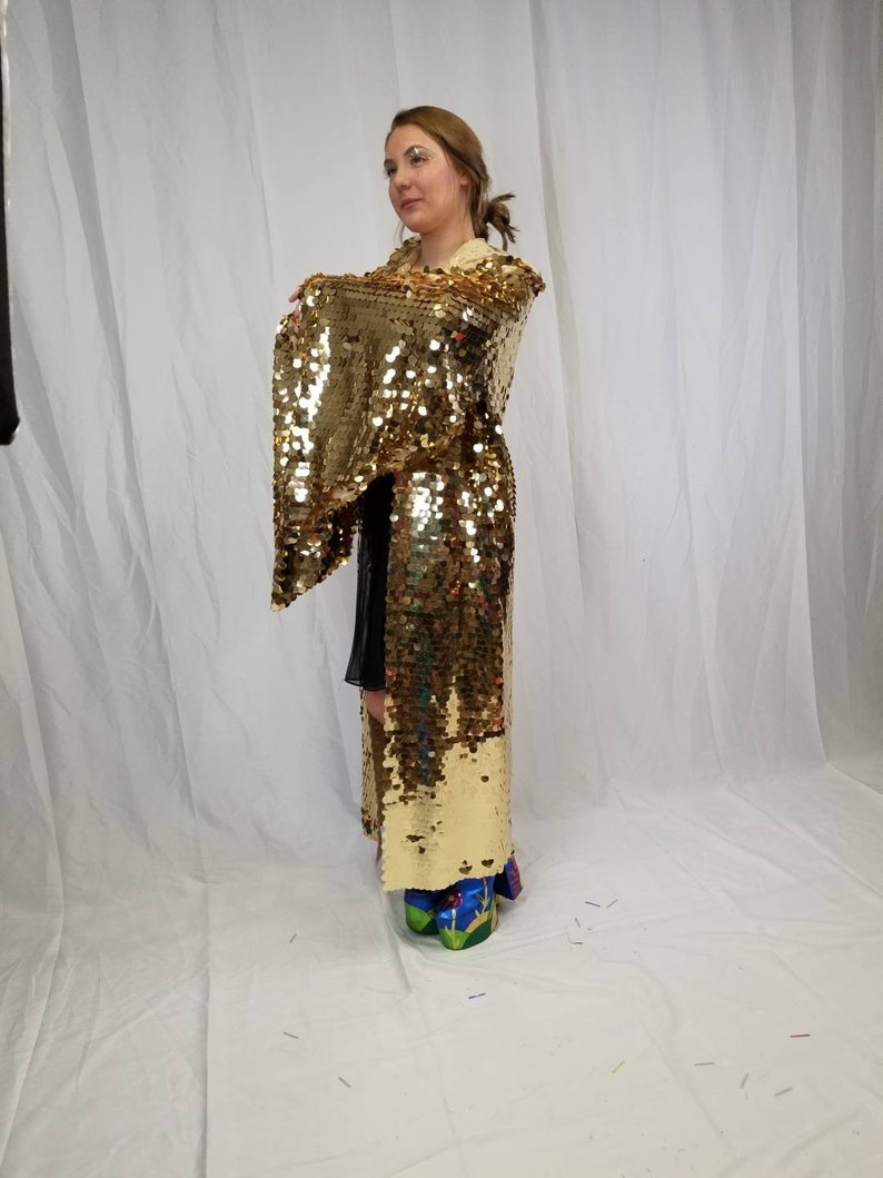 sequin maxi kimono