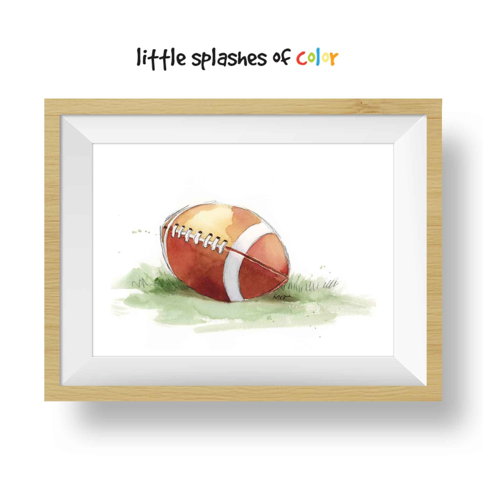 Printable Football Wall Art for Boys Room Sports Wall Decor Etsy