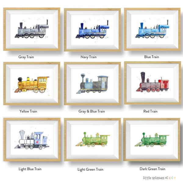 Train Nursery Etsy