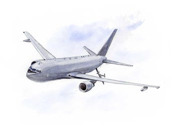 Lámina artística del avión KC-46 Pegasus, decoración de pared de aviación, habitación infantil, regalo para piloto