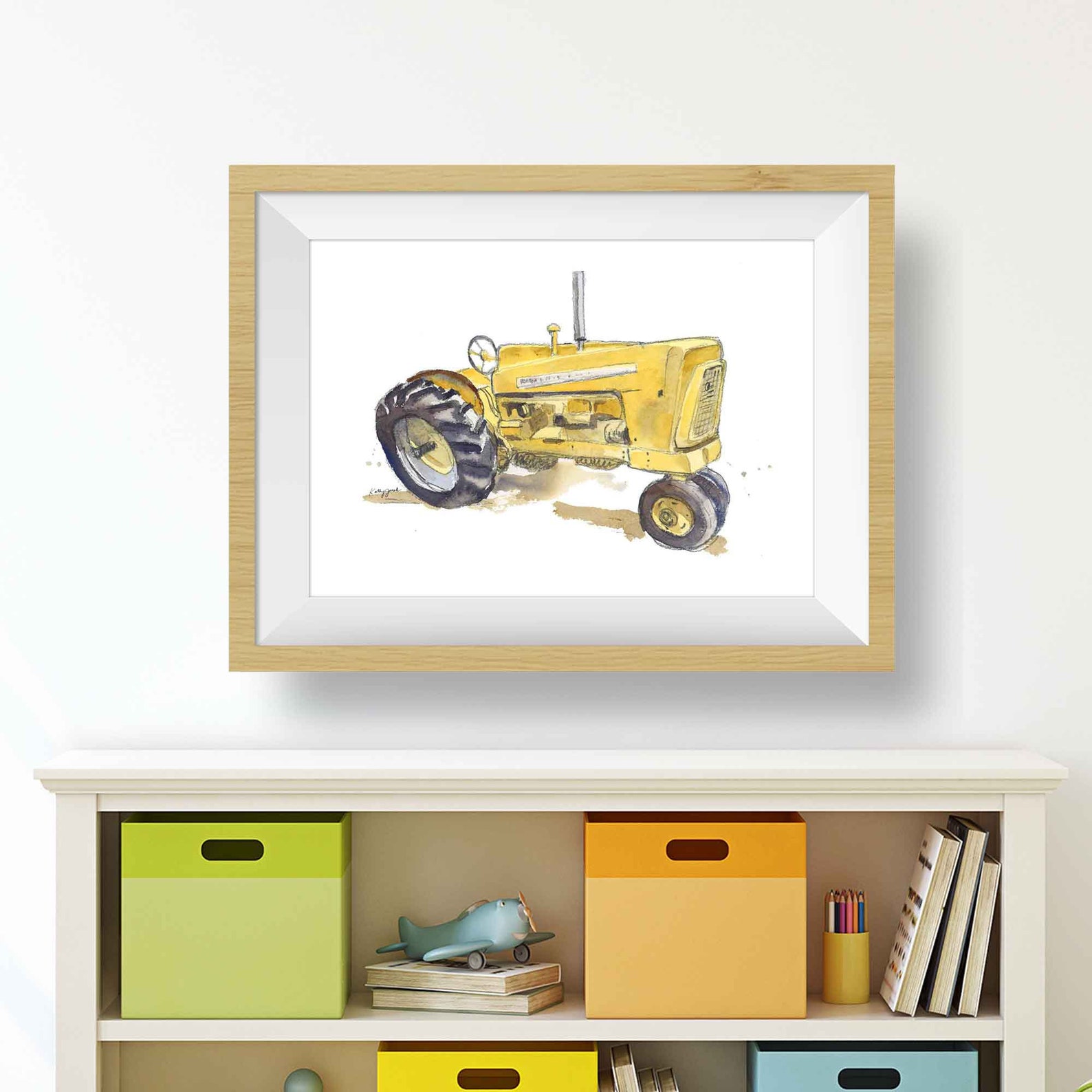 Tractor Printable Art Farm Tractor Wall Decor Tractor Wall Etsy