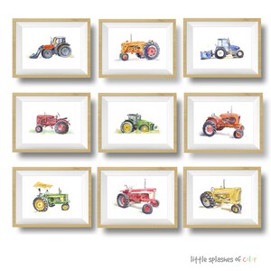 Green Combine Print, Tractor Wall Art, Boys Room Decor, Farm Nursery Art, Fathers Day Gift for Dad, Husband, Grandpa image 4