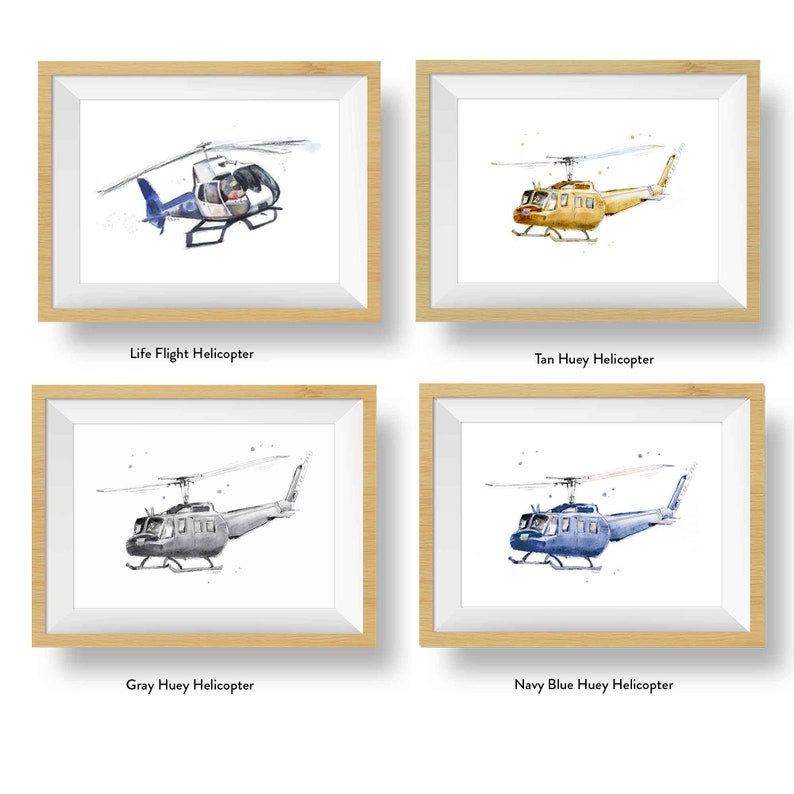 Emergency Vehicles Truck Prints for Toddlers Room, Kids Wall Art Set, Nursery Decor, Fire Truck, Police Car, Ambulance, Free Personalization image 4