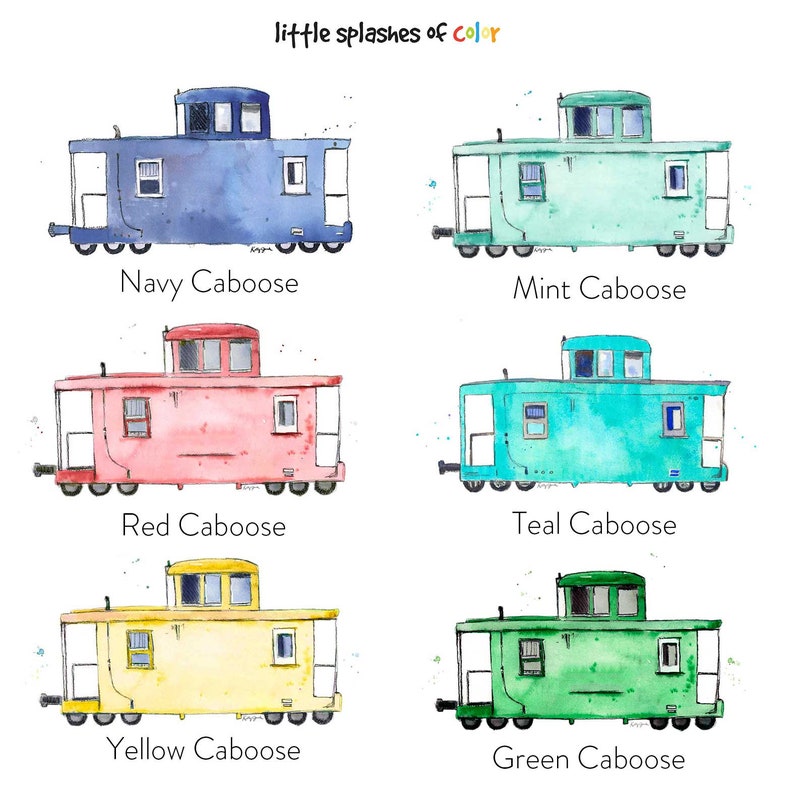 Train Wall Art, Print Wall Decor, Train Nursery Decor, Nursery Print, Toddler Room, Boy Bedroom image 9