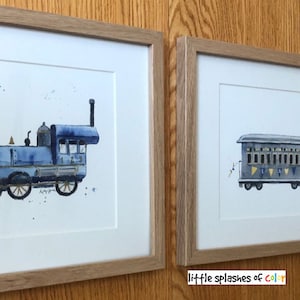 Train Wall Art, Print Wall Decor, Train Nursery Decor, Nursery Print, Toddler Room, Boy Bedroom image 6