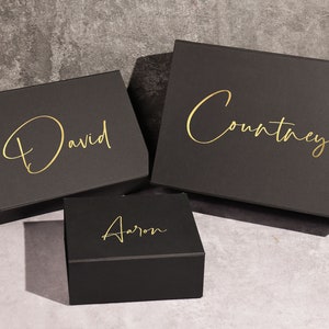 Gepersonaliseerde naam bruidsjonkersdoos, lege geschenkdoos getuige voor bruidsjonkers Voorstel, cadeaus bruidsjonkers, doos getuige, geschenkdoos stalknecht