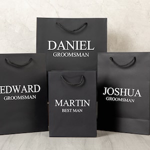 Personalized Groomsmen Gift Bag, Best Man Gift Bag, Groomsmen Gifts, Personalized Gift Bag, Gift Bags for Wedding Party, Wedding Favors