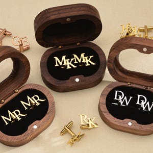 Personalized Groomsmen Cufflinks,Custom Initial Cufflinks,Groomsmen Gifts,Wedding Gift for Groom,Best Man Proposal,Custom Groomsmen Gifts
