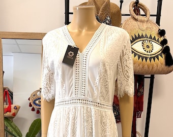 Boho Dress, Boho wedding dress, Wedding dress, Bride dress, Vestido de novia bohemio, Wedding bohemian dress, White dress, Nupcial dress