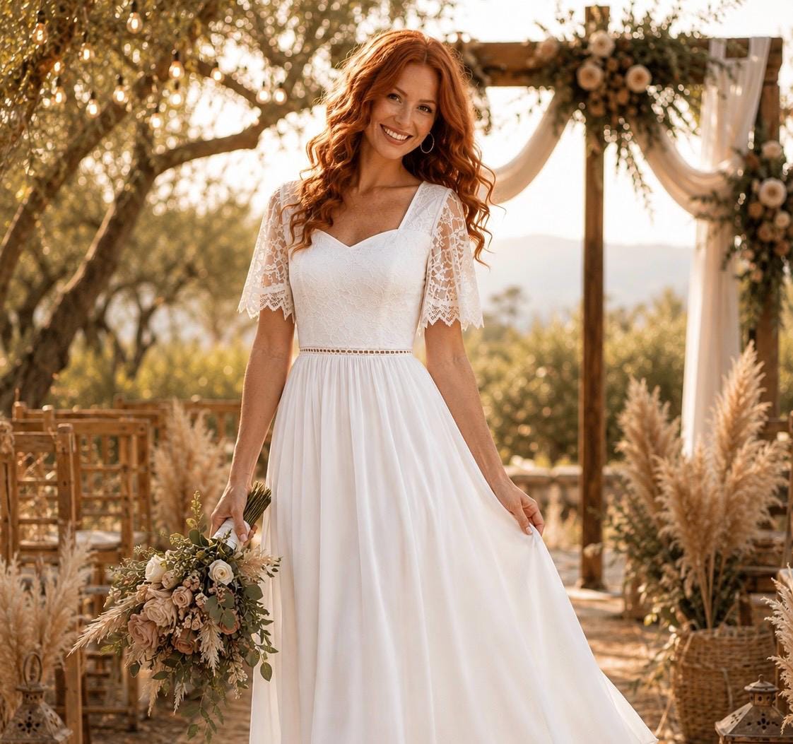 Bohemian Tea Length Dress