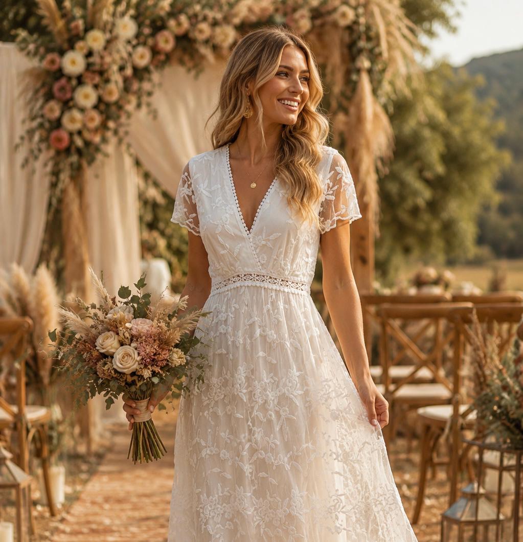 White Vow Renewal Dress Boho - Etsy White Vow Renewal Dress Boho - Etsy