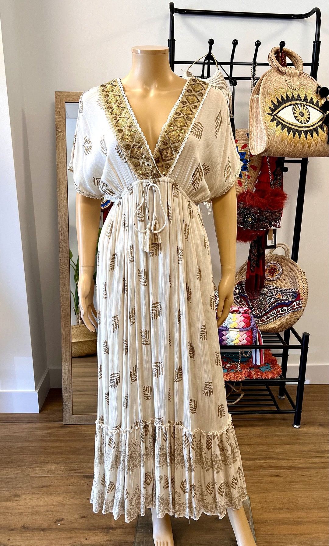 Carol™ - Long Boho Dress with Pockets