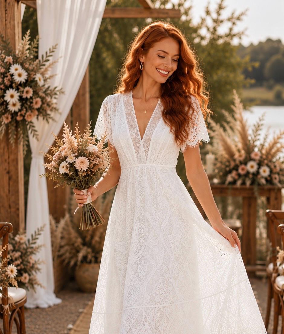 white flowy dress for engagement photos engagement photos white dress couple photoshoot