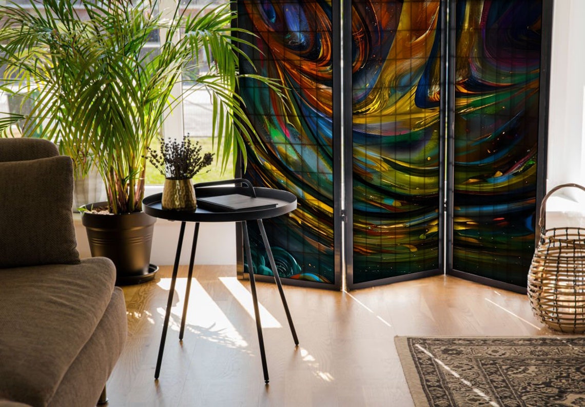 Industrial Design Room Divider Handcrafted Panel Divider Loft Privacy ...