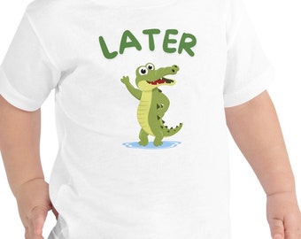 Later Gator Kleinkind-T-Stück, niedliche Alligator-Grafik