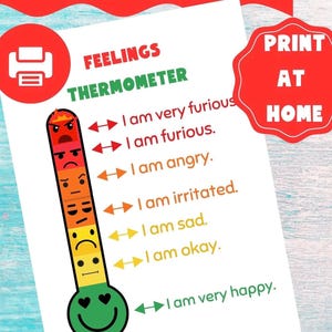 Digital paper on feelings for little learner. Paper for instant download at home. Recognizing emotions, moods and feelings to young children