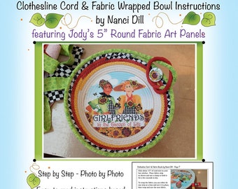 Download Version - Clothesline Cord & Fabric Wrapped Bowl Instructions